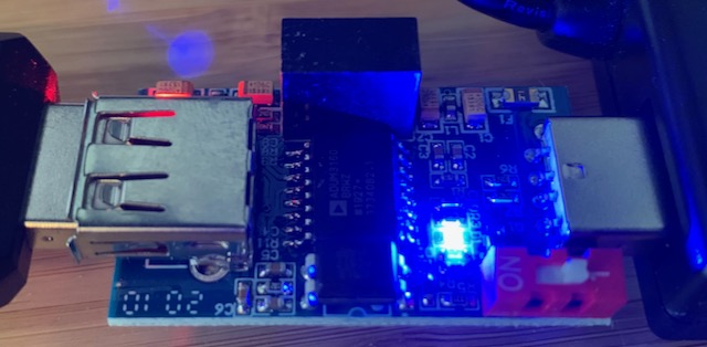 USB voltage isolator bare circuit board
