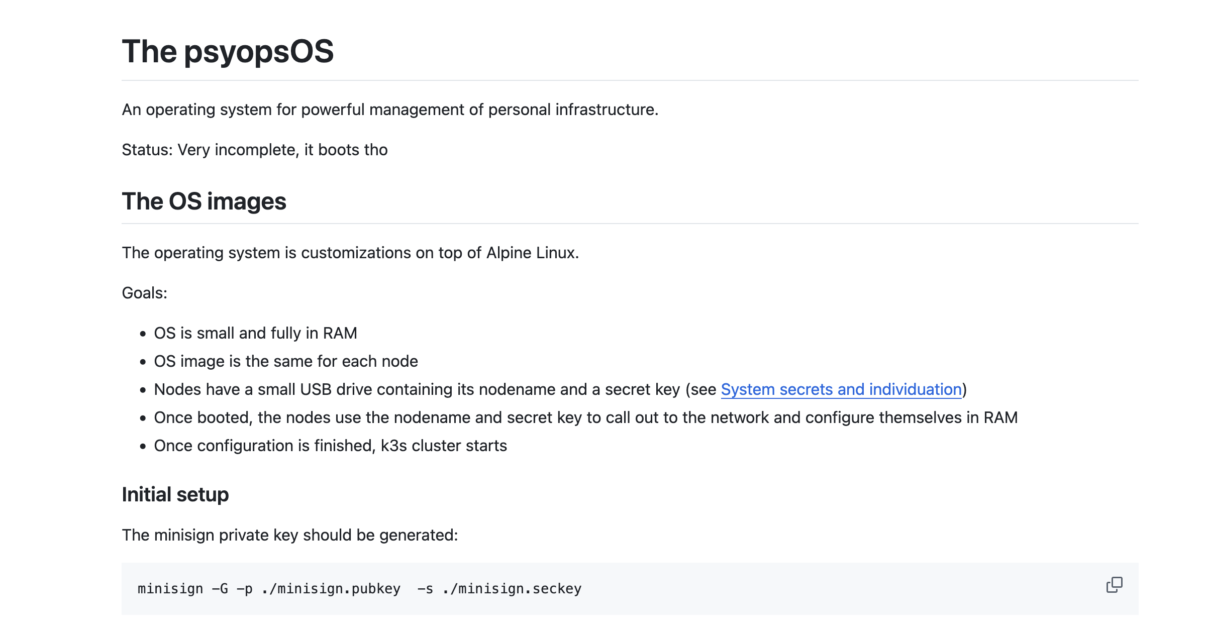 Screenshot for psyopsOS